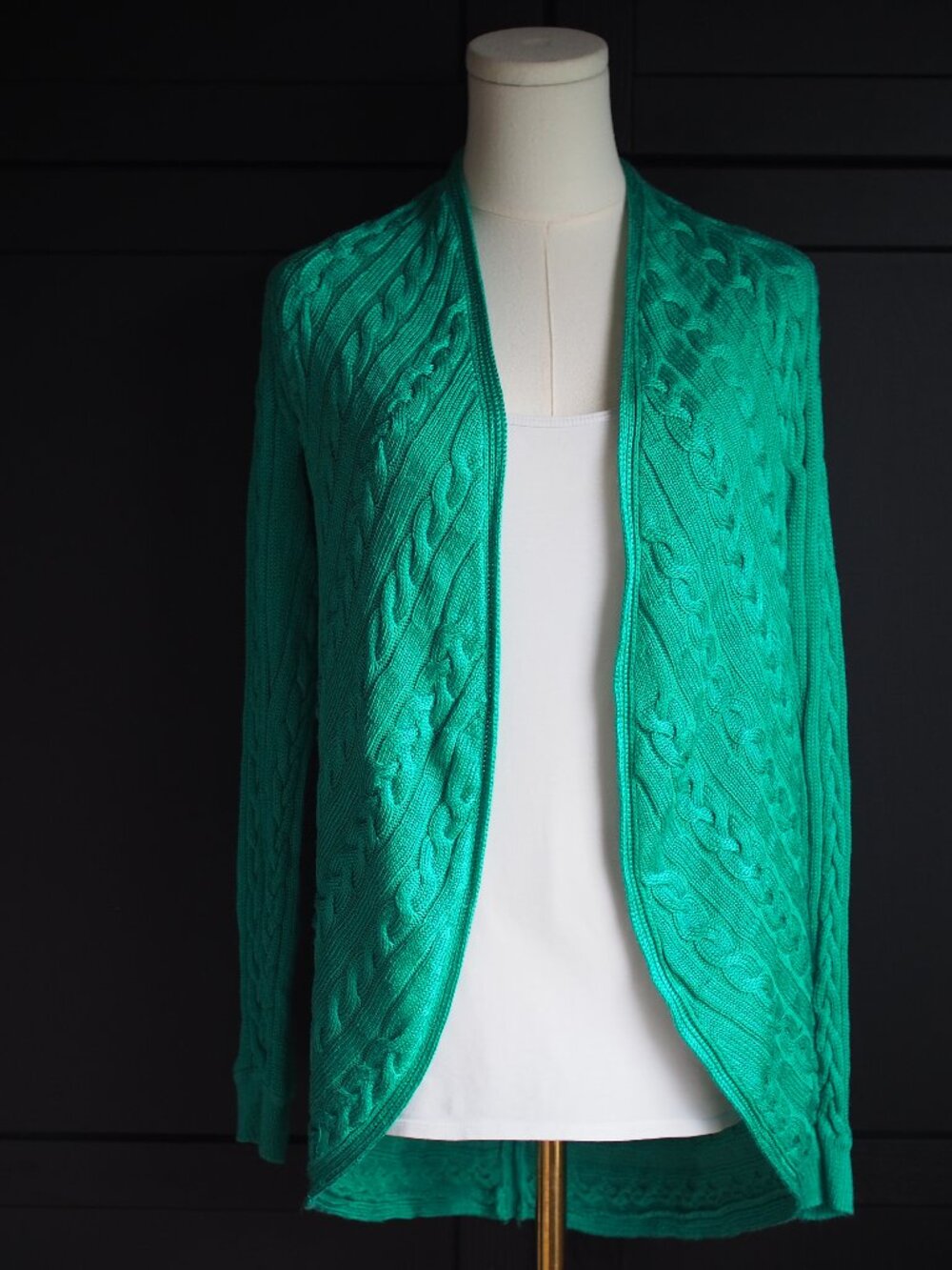 Lauren Ralph Lauren | Cable-Knit Cotton-Blend Open Cardigan